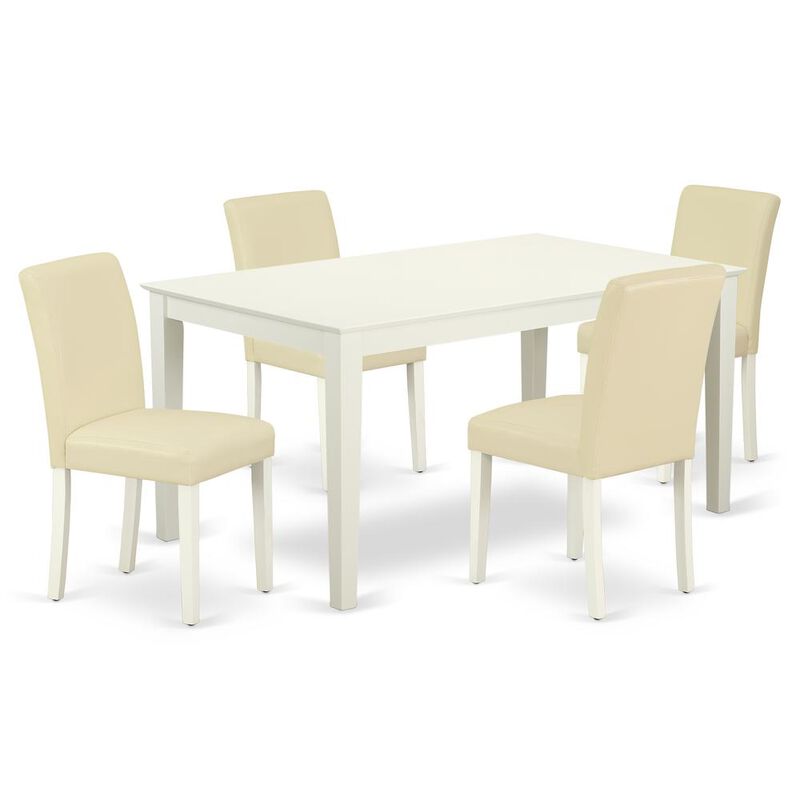 Dining Room Set Linen White