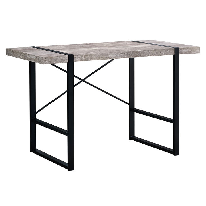 Monarch Specialties I 7315 Computer Desk, Home Office, Laptop, 48"L, Work, Metal, Laminate, Beige, Black, Contemporary, Modern