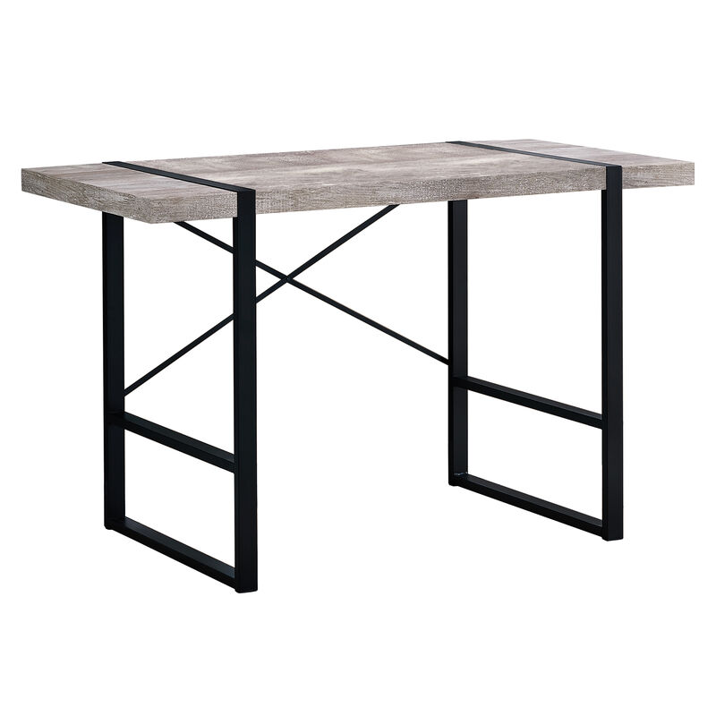 Monarch Specialties I 7315 Computer Desk, Home Office, Laptop, 48"L, Work, Metal, Laminate, Beige, Black, Contemporary, Modern
