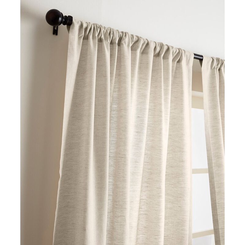 Solino Home 100% Pure Linen Curtain | Linen for Thanksgiving, Christmas