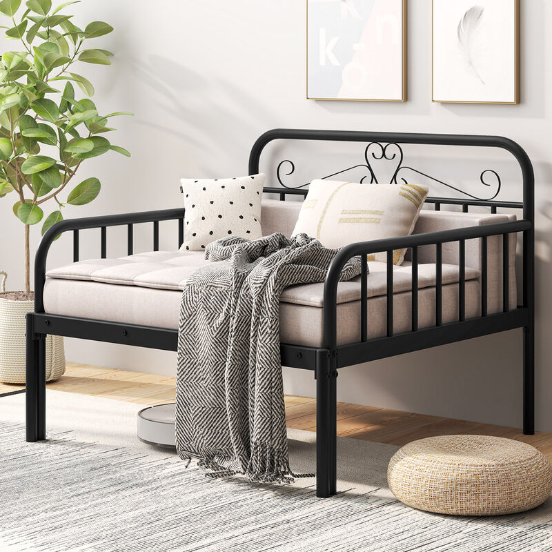 Daybed to Bed with Guardrails and Armrests for Safe and Versatile Sleeping Space