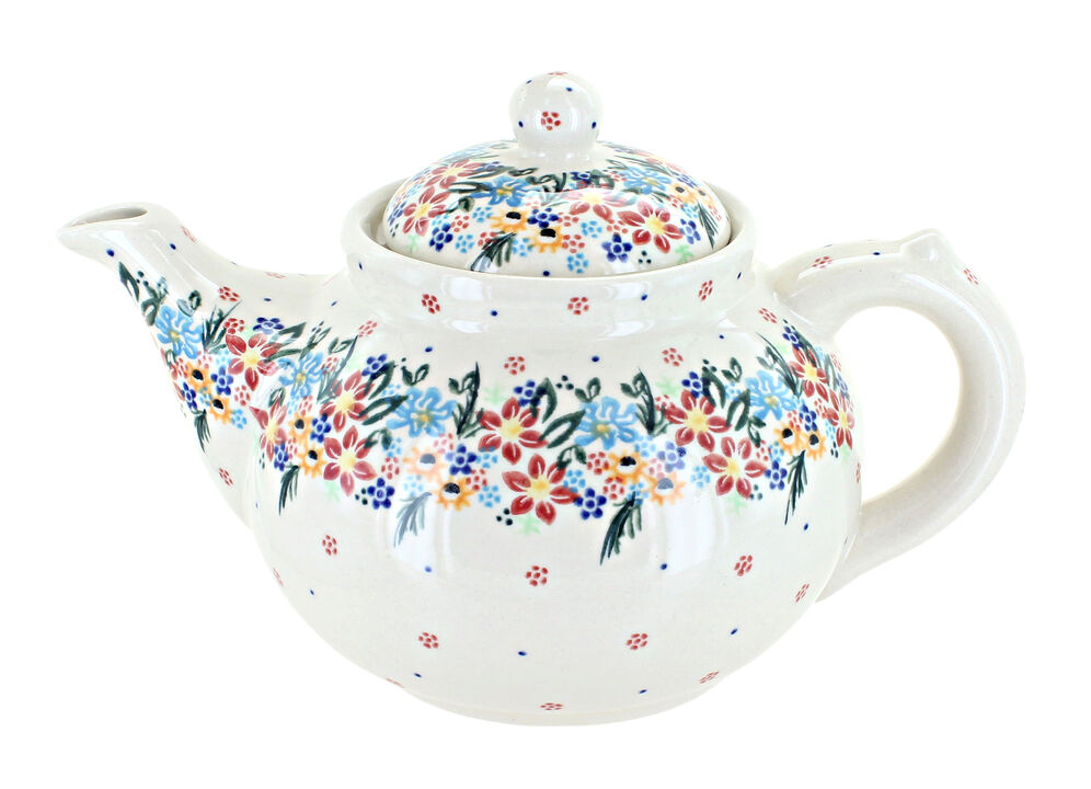 Blue Rose Polish Pottery Tara Teapot