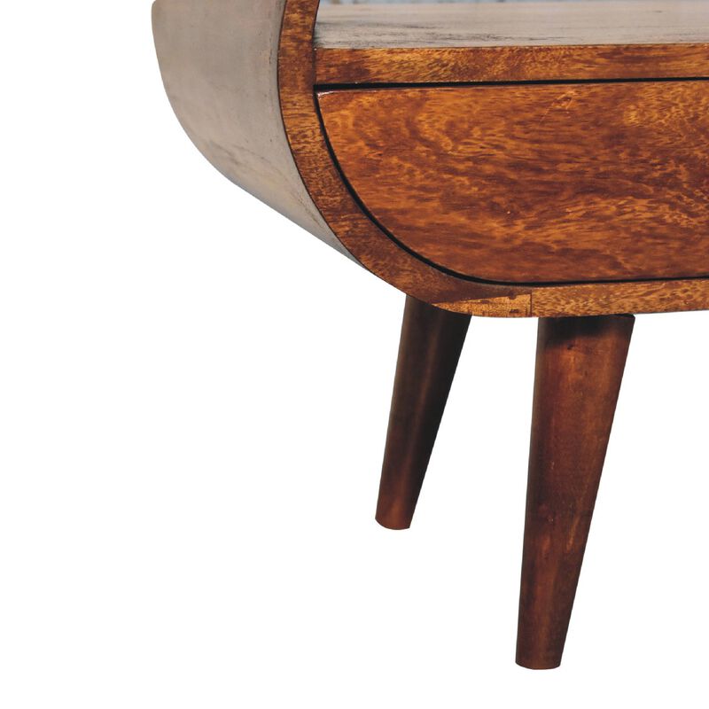 Artisan Furniture Chestnut Circular  Solid Wood 2 Drawer TV Stand