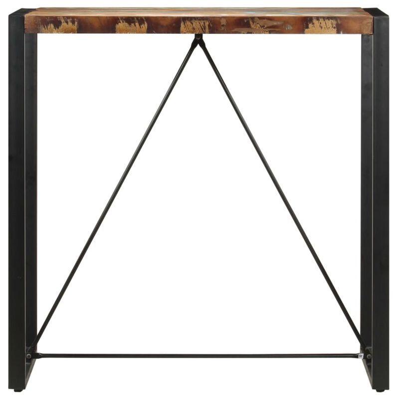 vidaXL Bar Table 43.3"x23.6"x43.3" Solid Reclaimed Wood