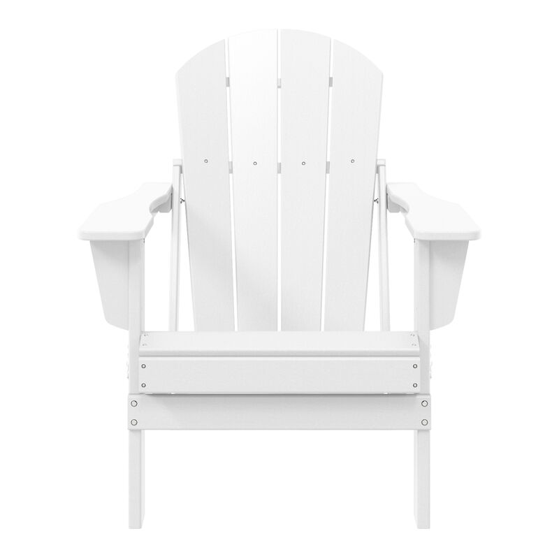 WestinTrends HDPE Outdoor Patio Folding Poly Adirondack Chair