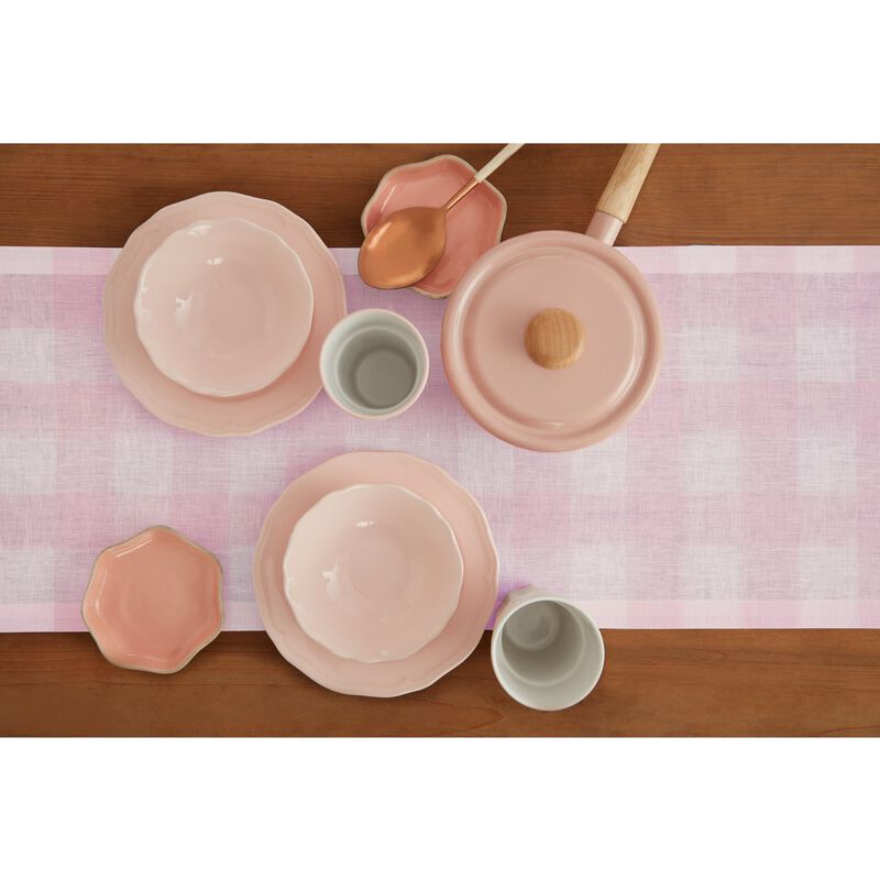 Solino Home 100% Pure Linen Table Runner | Buffalo Check for Thanksgiving, Christmas