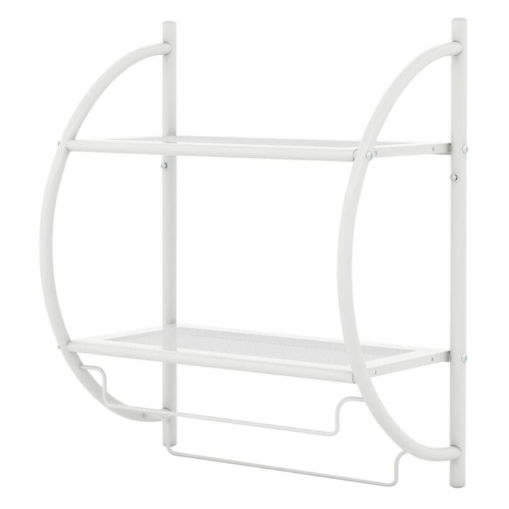 Hivvago Wall Mounted 2-Tier Bathroom Towel Rack with 2 Towel Bars