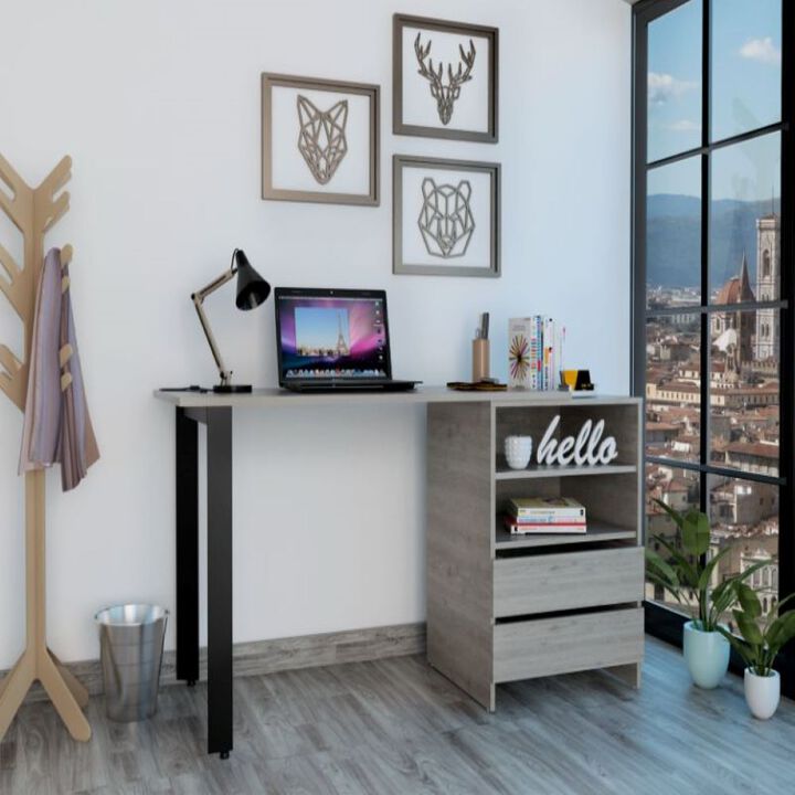120 Writing Desk Cusco, Office, Light Gray