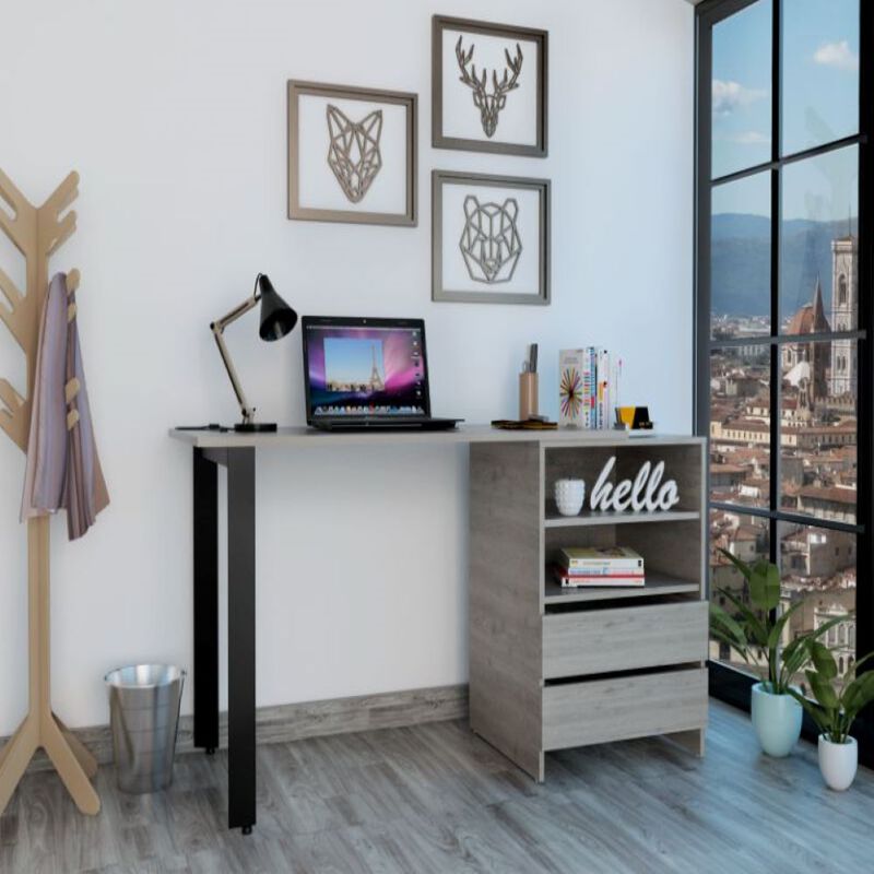 120 Writing Desk Cusco, Office, Light Gray