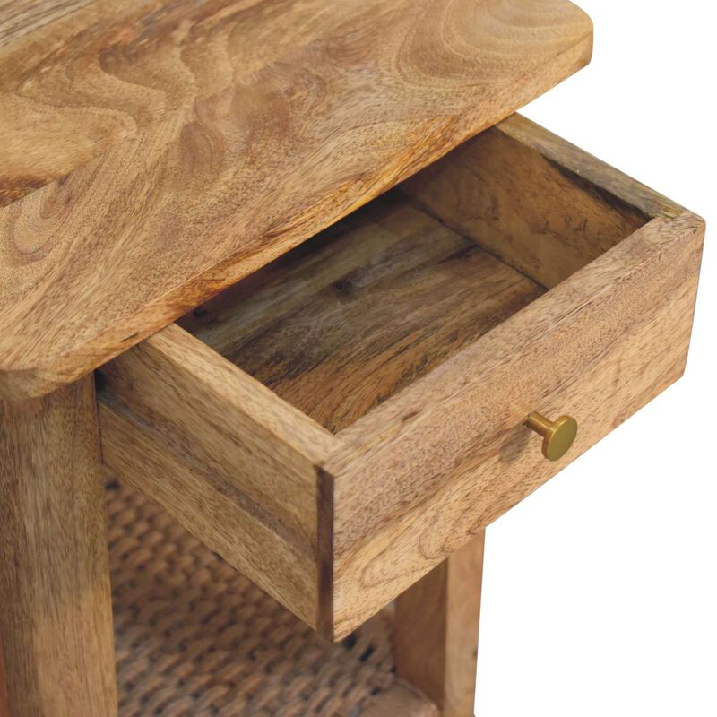 Artisan Furniture Solid Wood Rope End Table