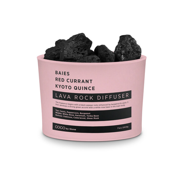Lava Rock Diffuser - Baies, Red Currant, Kyoto Quince