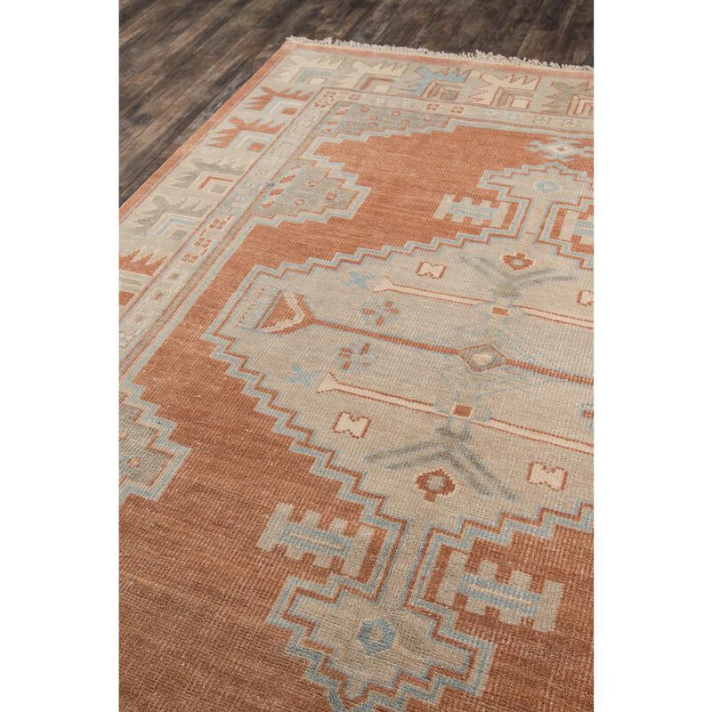 Erin Gates Traditional Runner Area Rug, Rust, 2'6 X 8' Runner