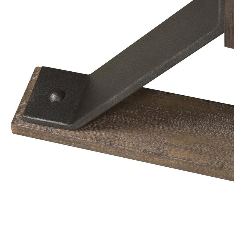 Starlight Canyon Home Living Room End Tables, Farmhouse Side Table with Storage, Brown Wood