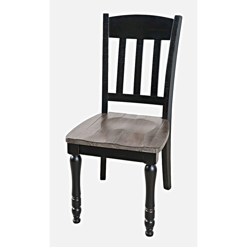 Jofran Madison County Rustic Reclaimed Pine Farmhouse Slatback Dining Chair (Set of 2)