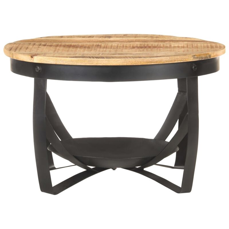 vidaXL Coffee Table 26.8"x16.9" Rough Mango Wood