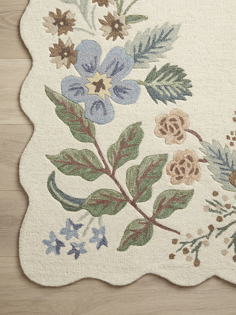 Silhouette SIH-02 Cream 3''6" x 5''6" Rug by Rifle Paper Co.