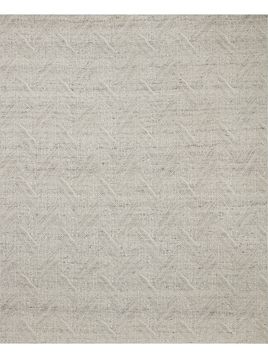 Raven RAV-01 Silver / Ivory 7''9" x 9''9" Rug by
