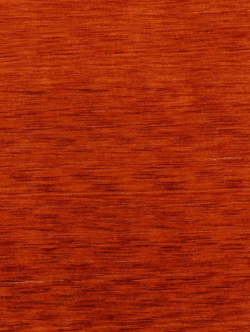 RUGSOTIC CARPETS HAND KNOTTED LOOM WOOL ECO-FRIENDLY AREA RUGS  - 9'x12', Rectangle, Light Red Color, Solid Plain Design, High Pile Handmade Anti Skid Area Rugs for Living Room, Bed Room (L00111)