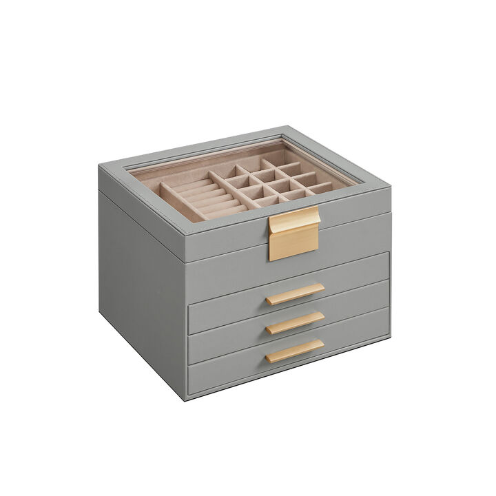 Jewelry Box with Glass Lid