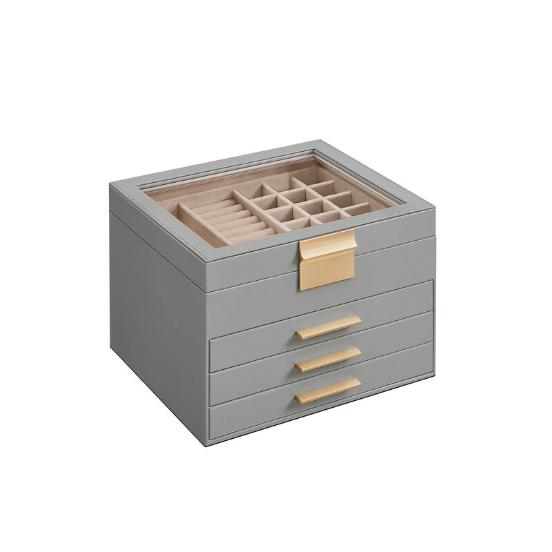 Jewelry Box with Glass Lid