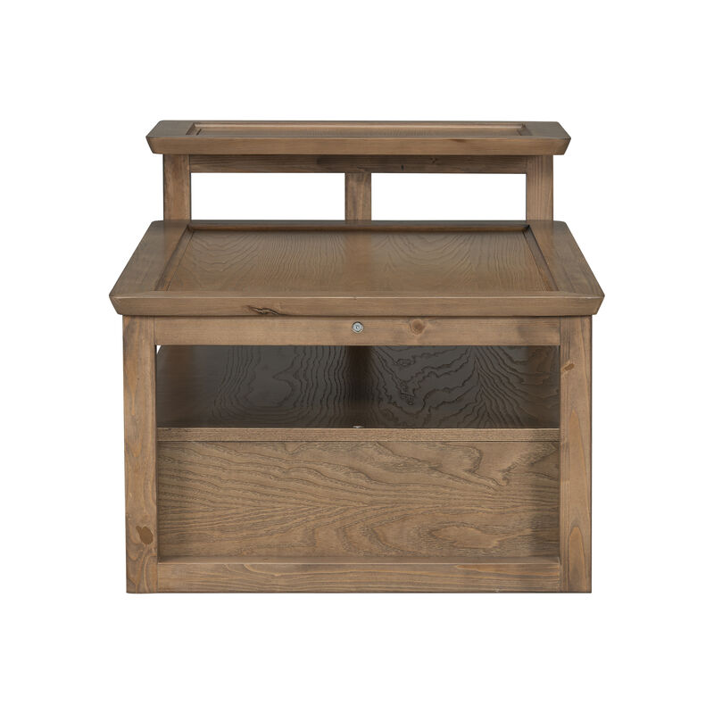 Merax Coffee Table with 1 Storage Shelf