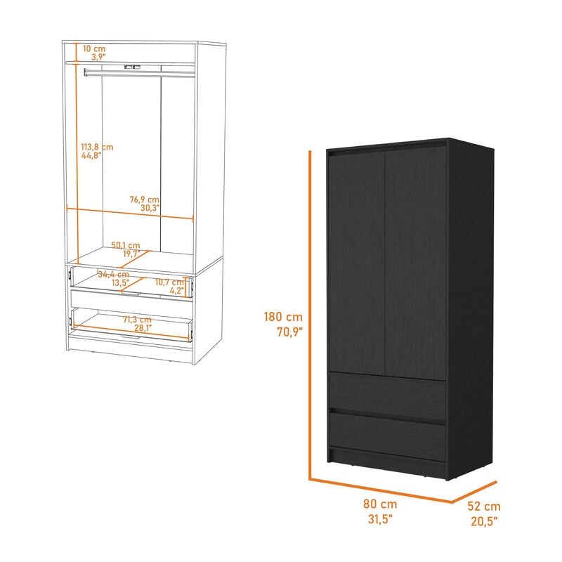 Avra 2 Drawers Armoire