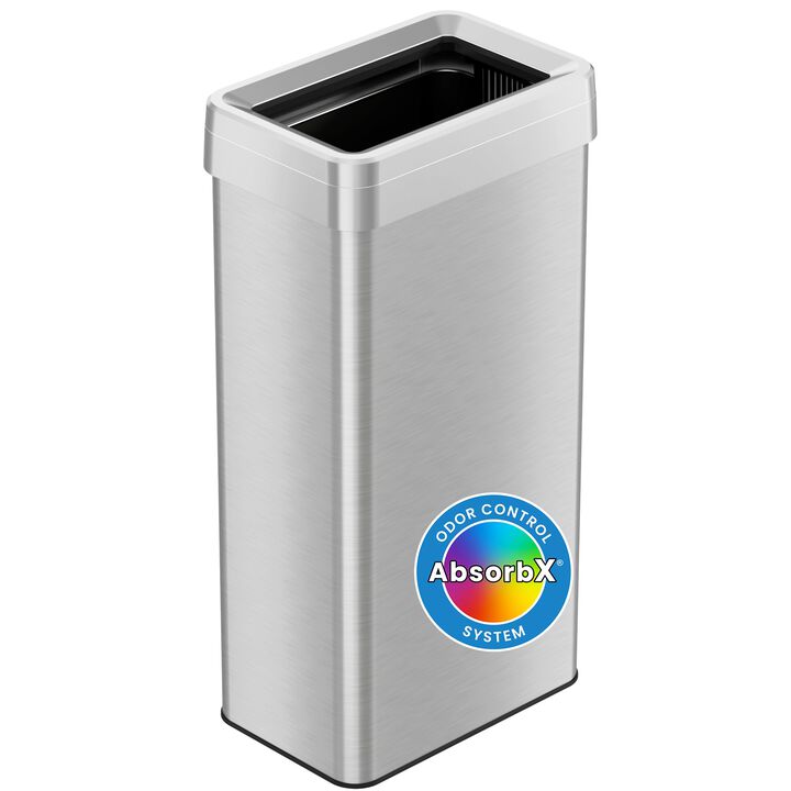 iTouchless 21 Gallon / 80 Liter Rectangular Open Top Trash Can