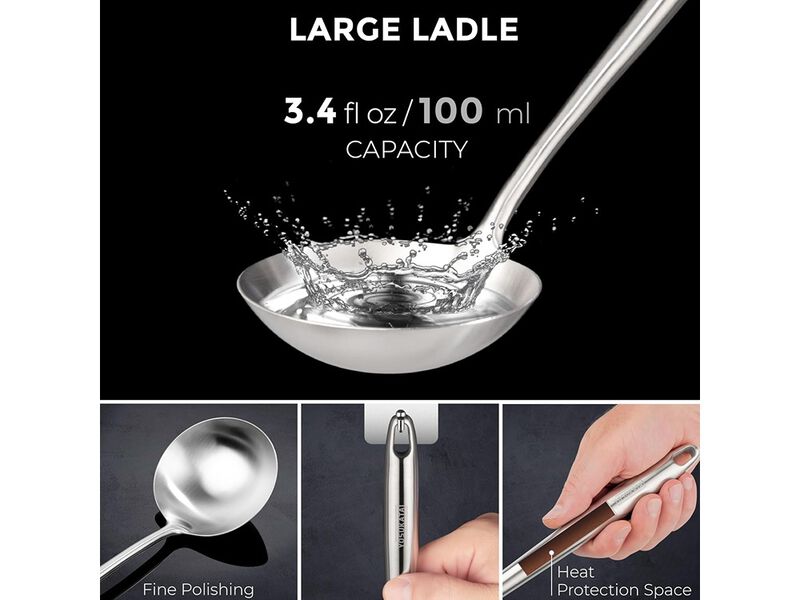 Yosukata 17" Wok Spatula and Ladle Skimmer Spoon