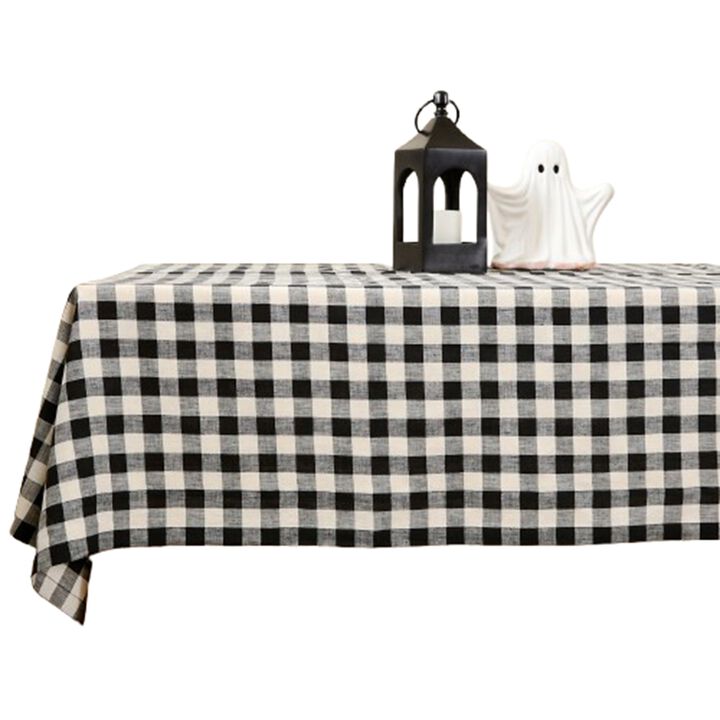 Solino Home 100% Pure Linen Tablecloth | Morgan Check