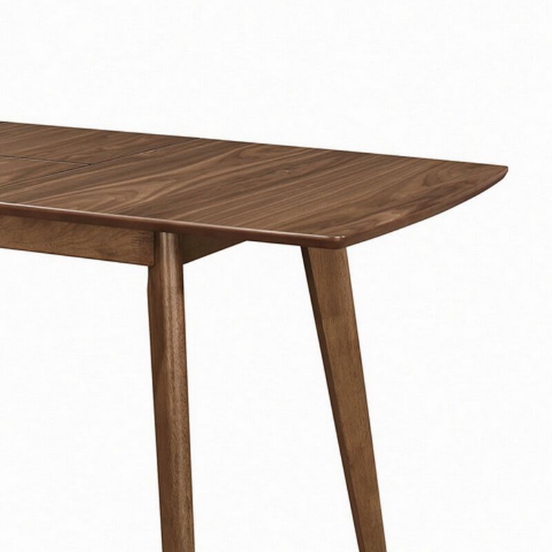 30 Inch Mid Century Modern Wooden Dining Table, Brown-Benzara