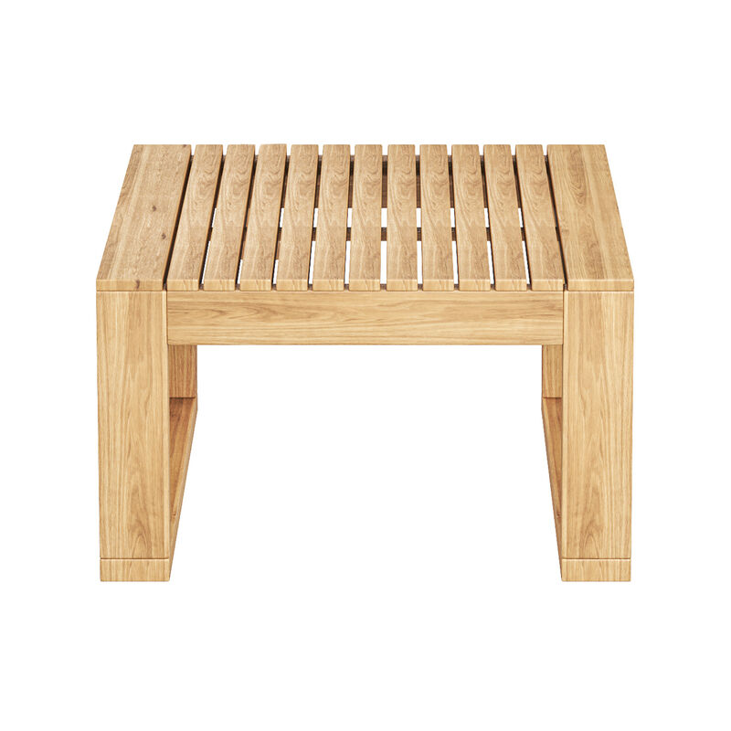 Merax Outdoor 3pcs Acacia Wood Sectional Patio Sofa Seating Set