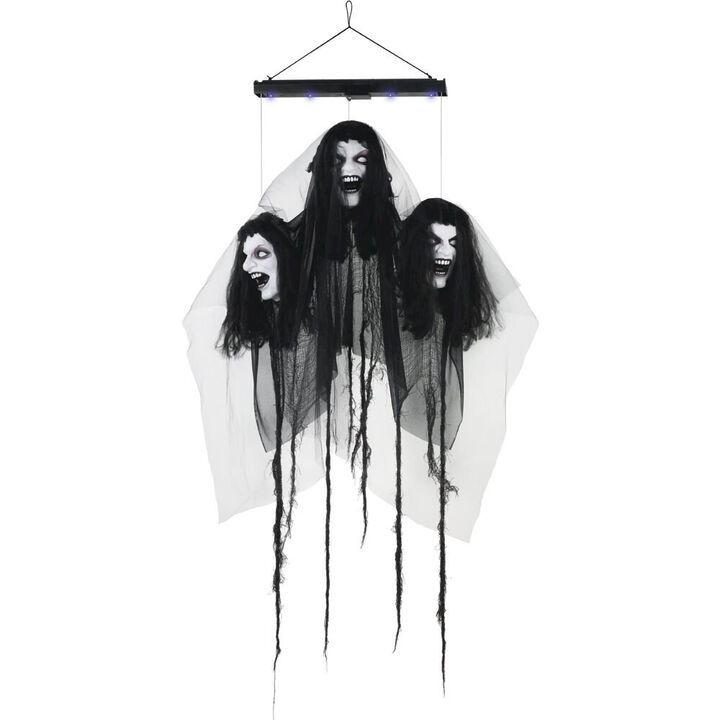 Haunted Hill Farm 3FT Hanging Floating Bride Heads