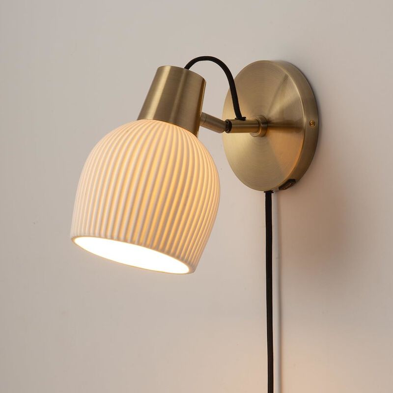 NOVA OF CALIFORNIA Petaluma Bone Porcelain Wall Sconce