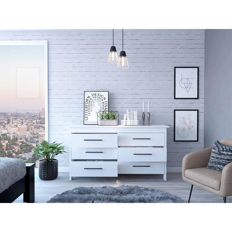 Luxor 6 Drawer Double Dresser
