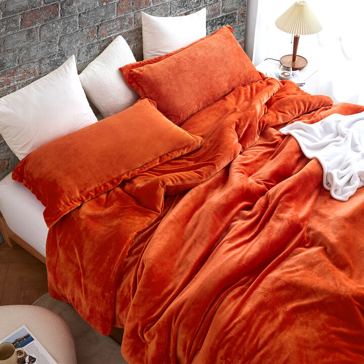 The Original Plush - Coma Inducer® Oversized Comforter Set - Harvest Rust.