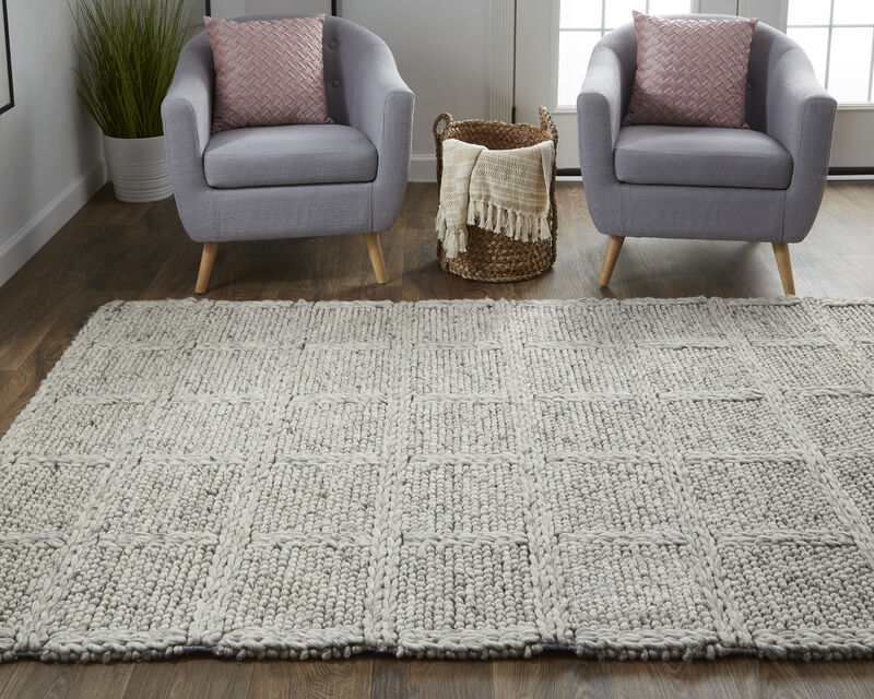 Berkeley 0739F Ivory/Gray/Black 5' x 8' Rug