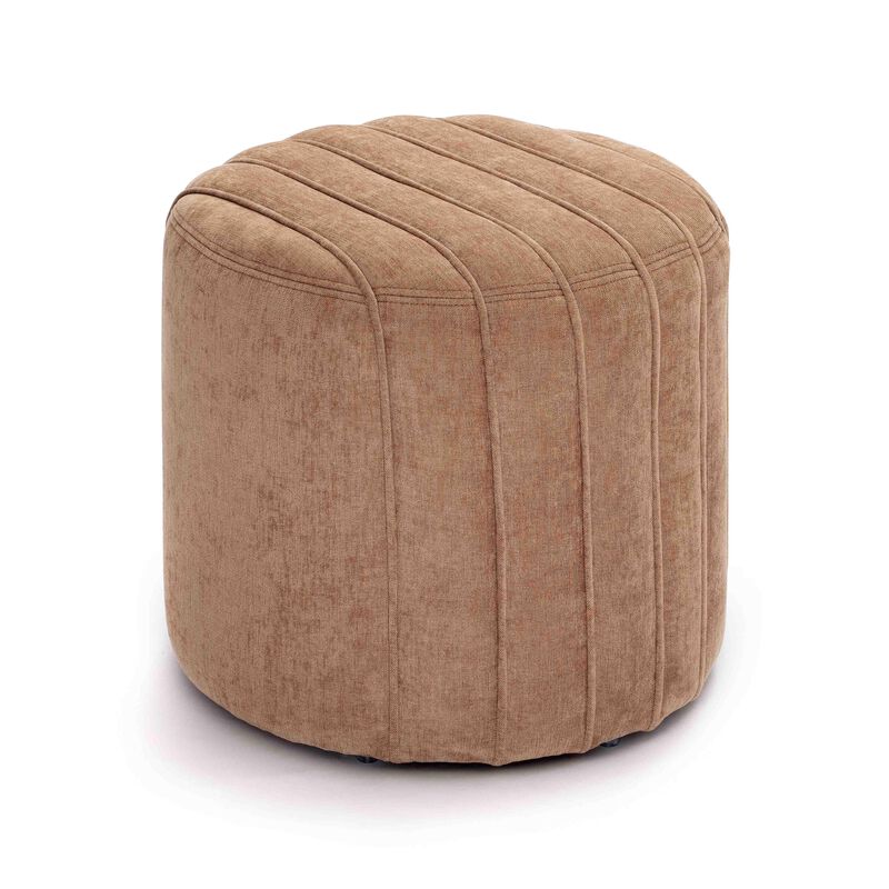 Pouch Mint Green Chenille Ottoman