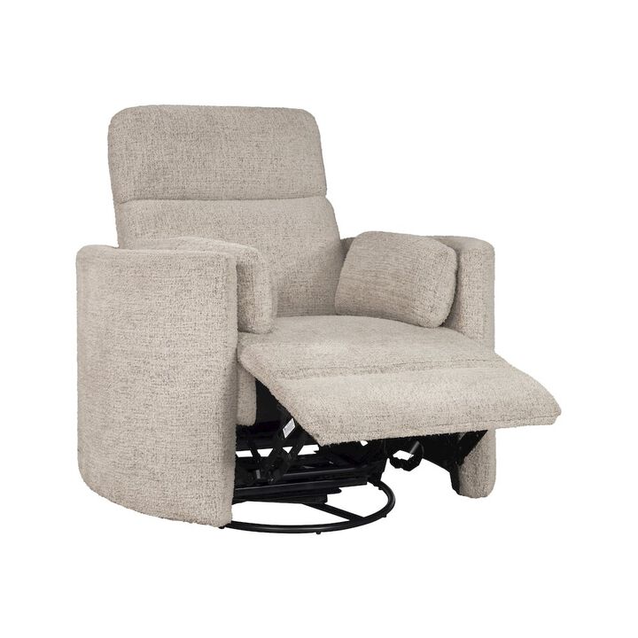 Parker Living Burlap Manual Swivel Recliner