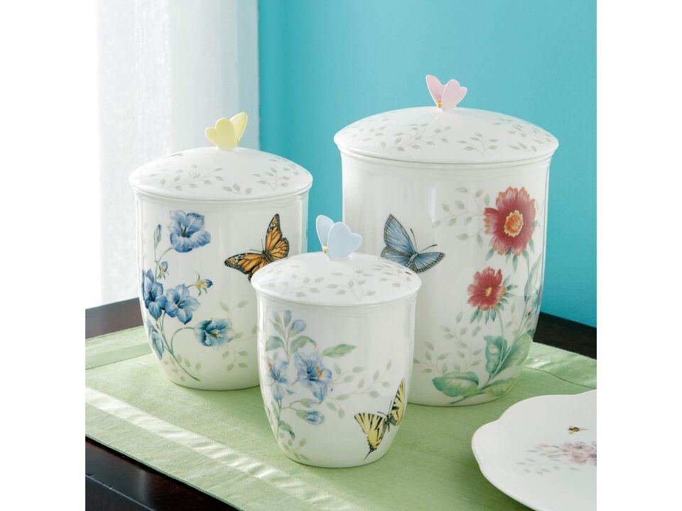 Lenox Butterfly Meadow 3-Piece Canister Set, Multi