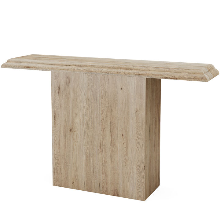 41" Farmhouse Console Table, Simple Hallway Table, Wood Sofa Table for Living Room, Entryway, Oak
