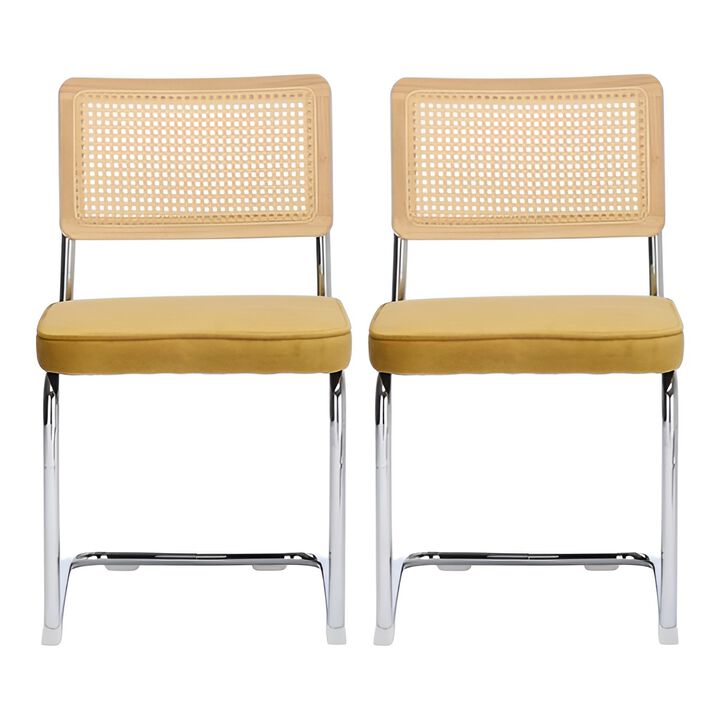 Set of 2 Mid-Century Modern Dining Chairs Stylish and Timeless Seating for Your Dining Room
