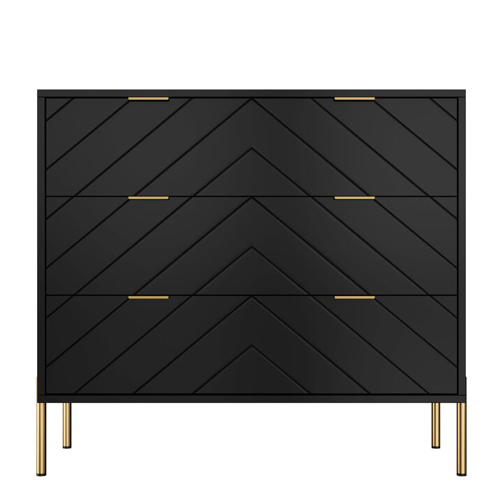 3-Drawer Dresser Chest Cabinet