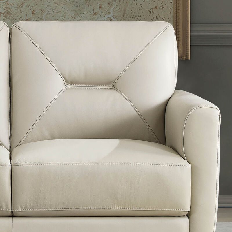 Mavis Top Grain Leather Loveseat