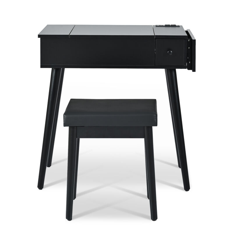 Merax Makeup Vanity Desk with Flip Top Mirror