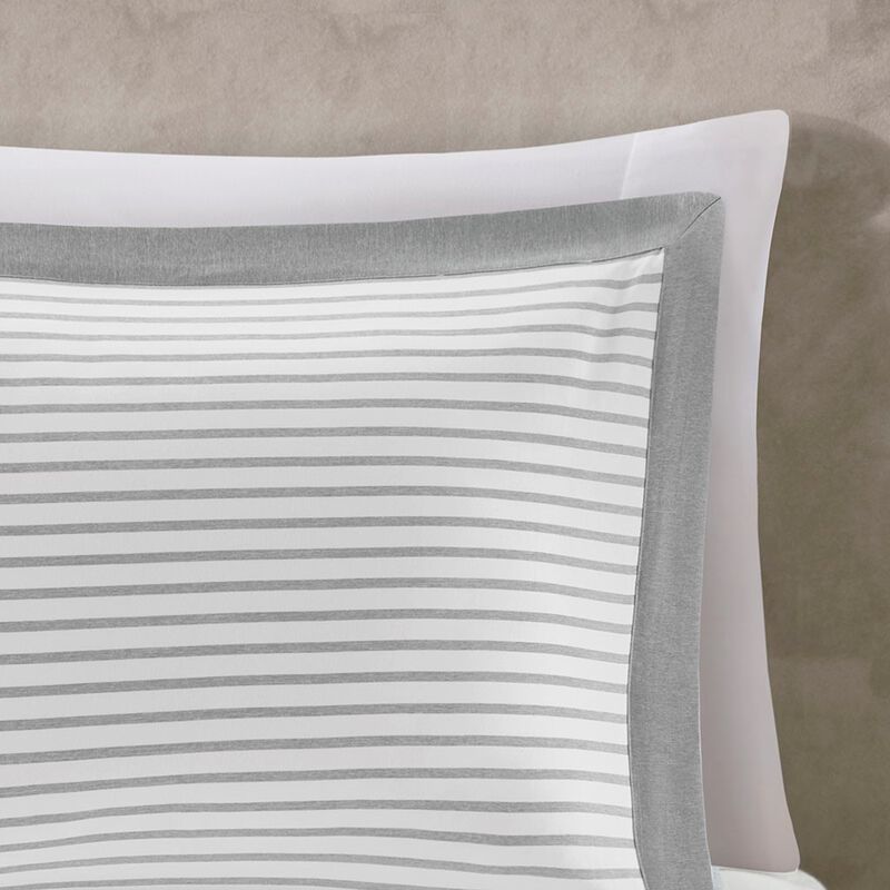 Gracie Mills Christa Striped Reversible Yarn Dyed Poly Microfiber Duvet Cover Set
