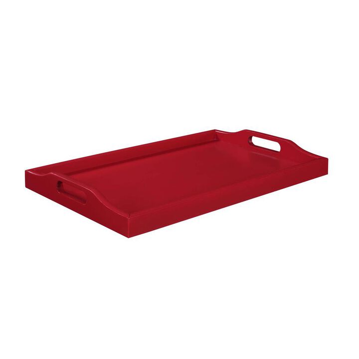 Convenience Concepts Designs2Go Serving Tray, Cranberry Red
