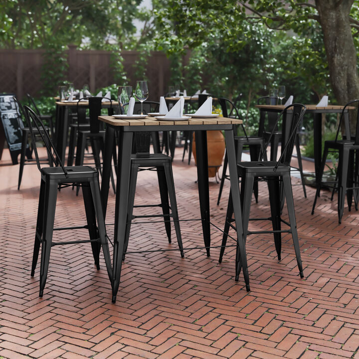 Metal Colorful Restaurant Bar Tables