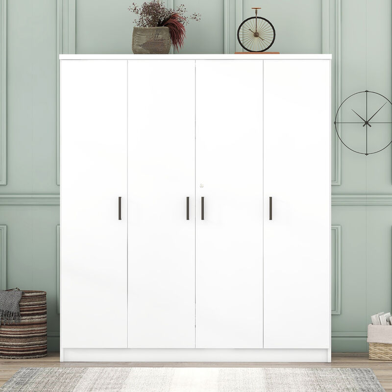 Merax 4-Door Wardrobe with 1 Drawer