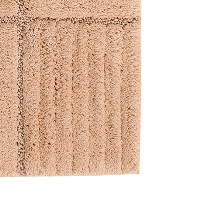Knightsbridge Chakkar Board 220 GSF Non Skid Back Bath Rug 20 x 30 - Silver