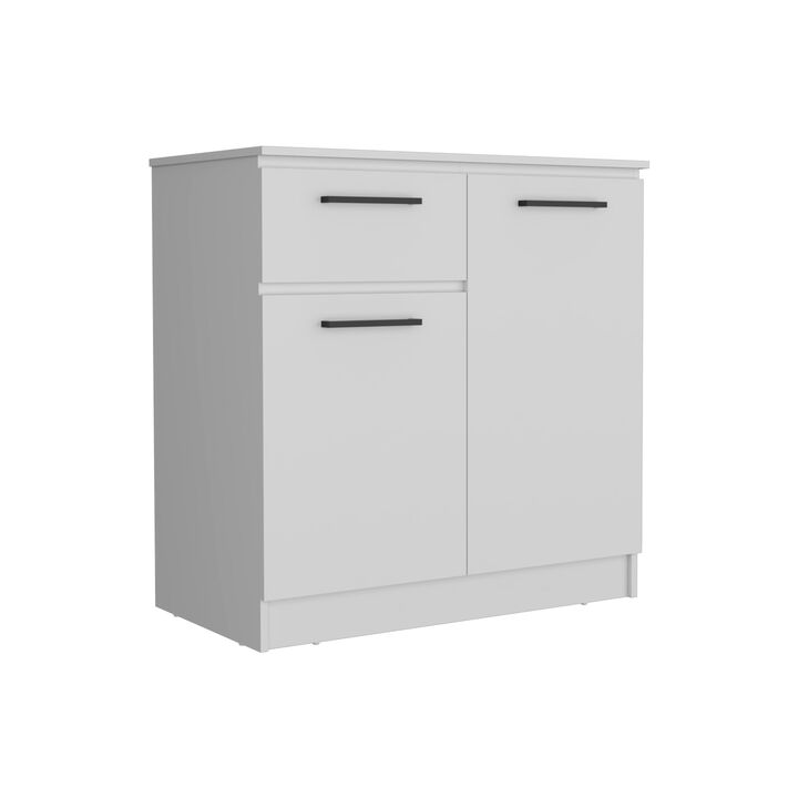 Idaho Dresser with 2-Door Cabinets and Drawer -Black